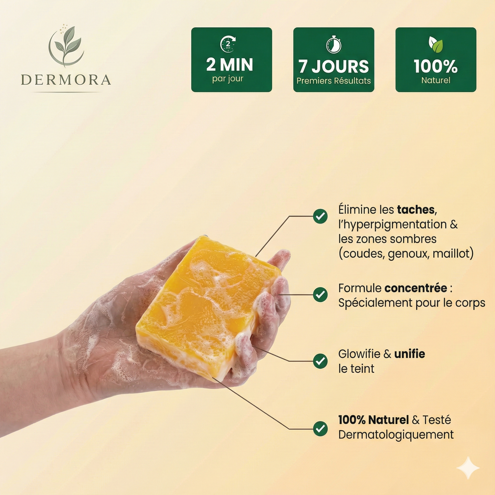 Savon Corps Anti-Taches & Glow (Curcuma + Kojic)